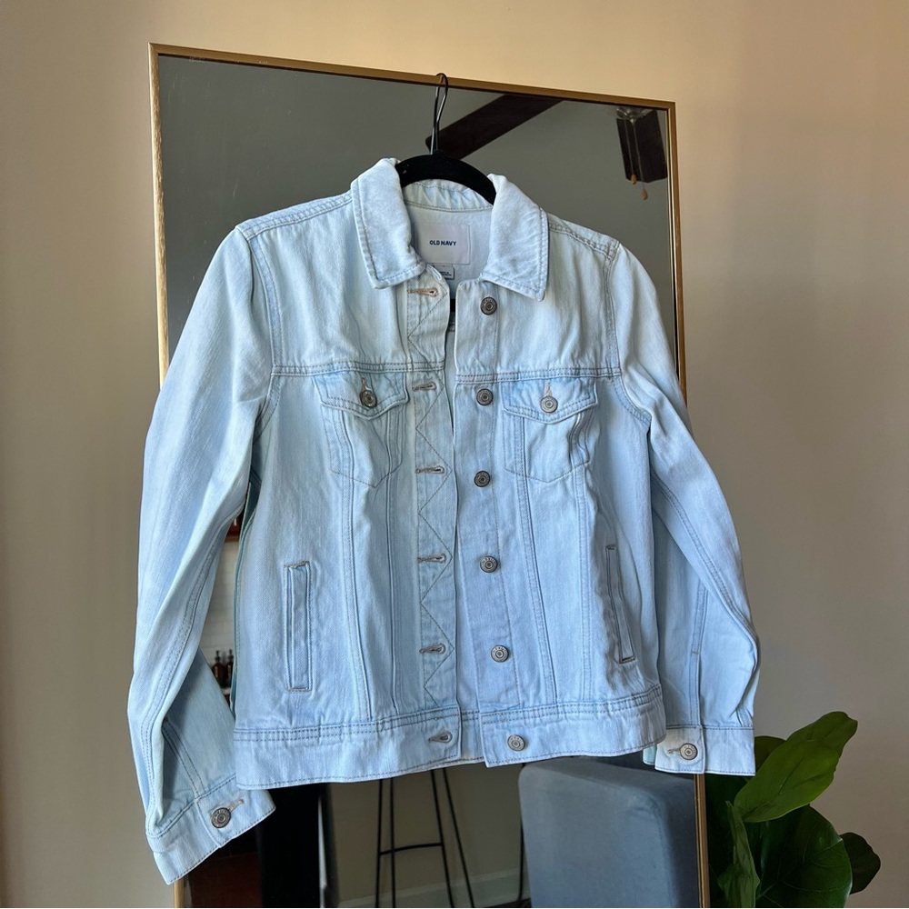 Old Navy Womens Light Wash Denim Jacket Small